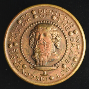 medal with bearded man