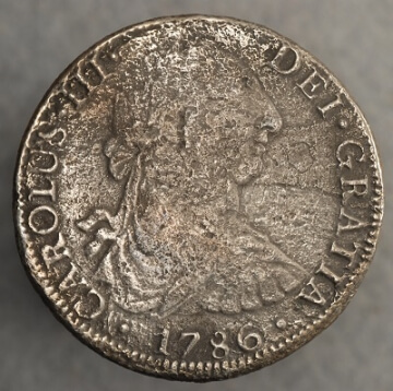 1786 8 real obverse