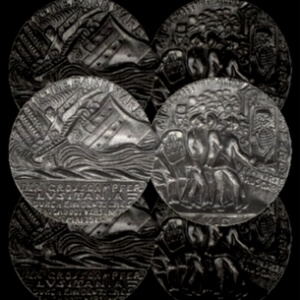 intricate silver medal