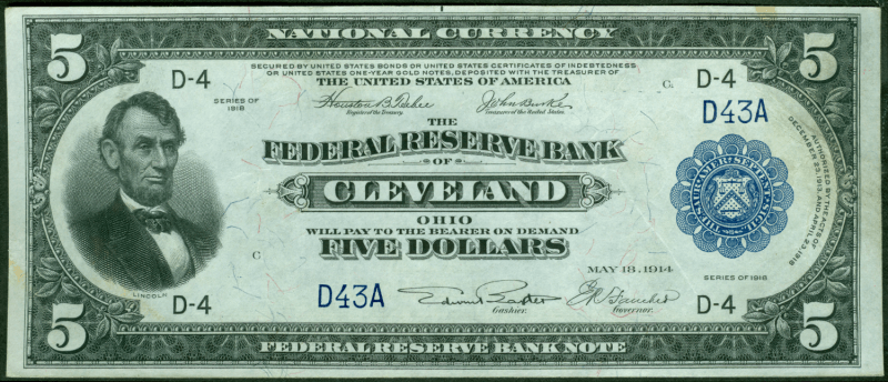 federal reserve note front