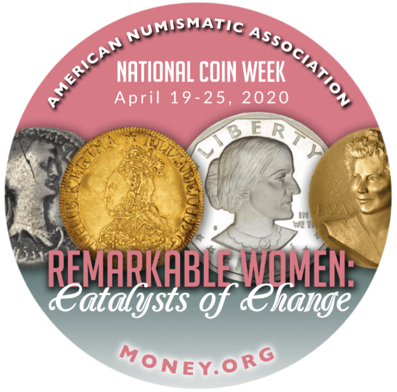 2020 national coin week circle logo
