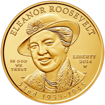 Eleanor Roosevelt Coin Obverse