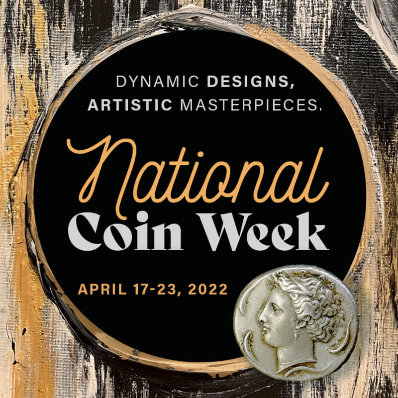 national coin week 2022 logo