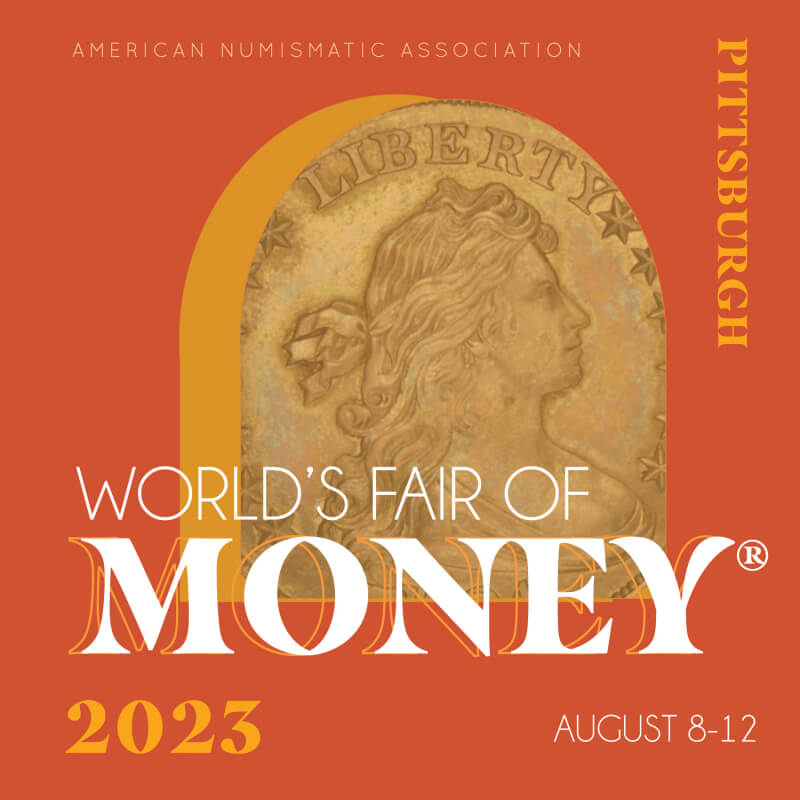 2023 wfm world&#39;s fair of money square logo