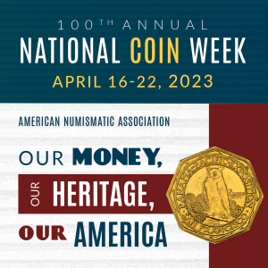 national coin week 2023 logo ncw