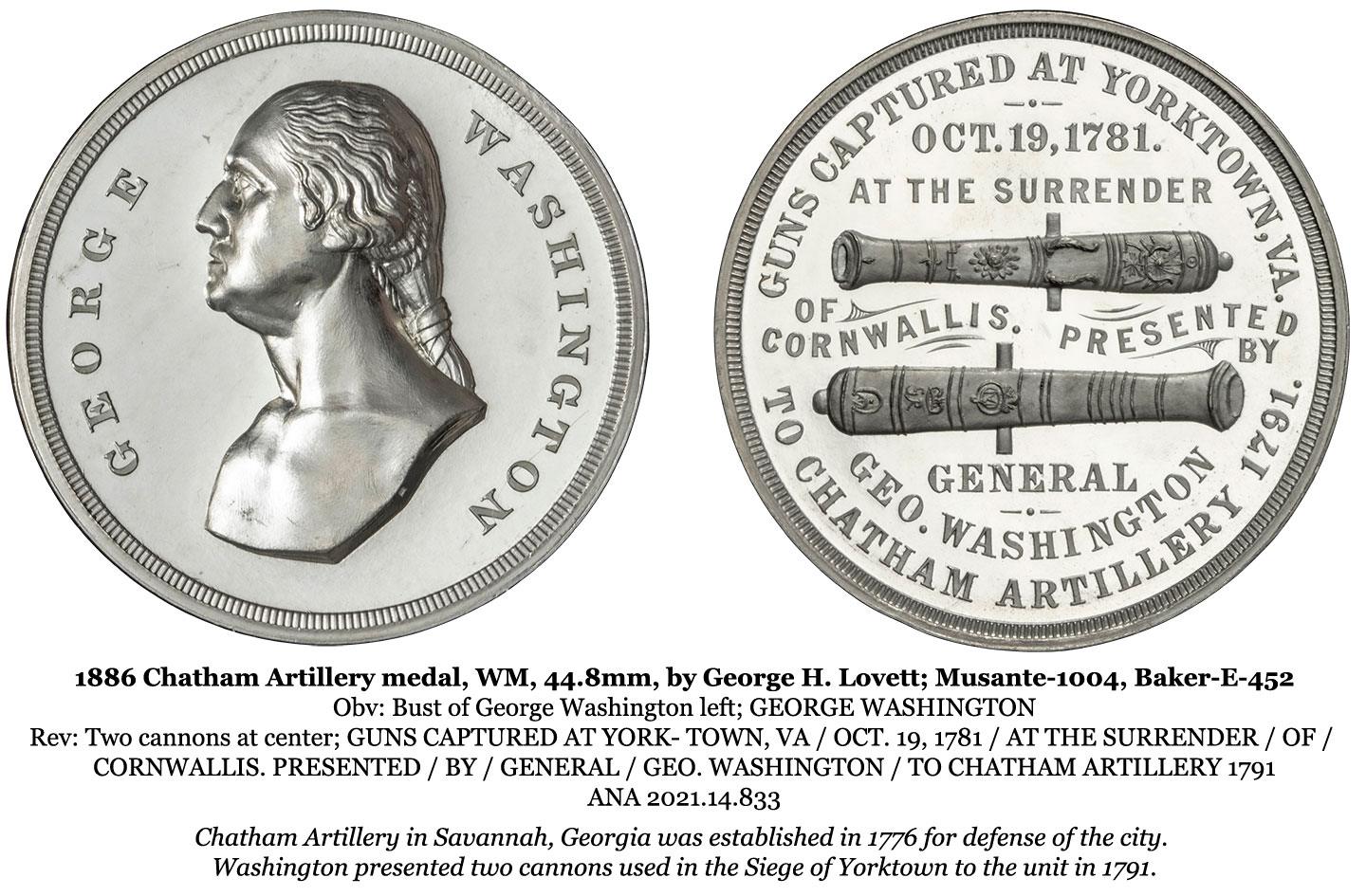 George Washington - Military Hero - American Numismatic Association ...