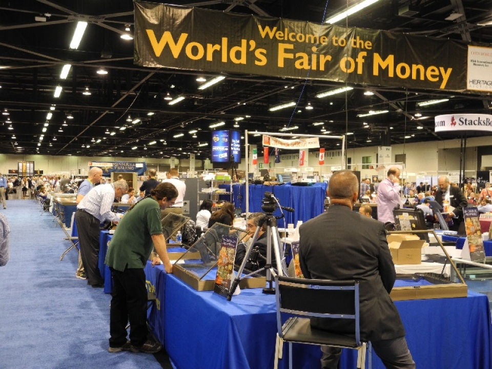 wide view of the world's fair of money bourse