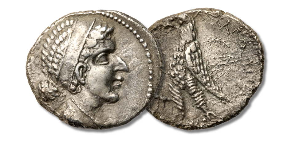 c. 202-200 B.C. octodrachm of Ptolemy IV