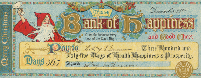 santa bank note